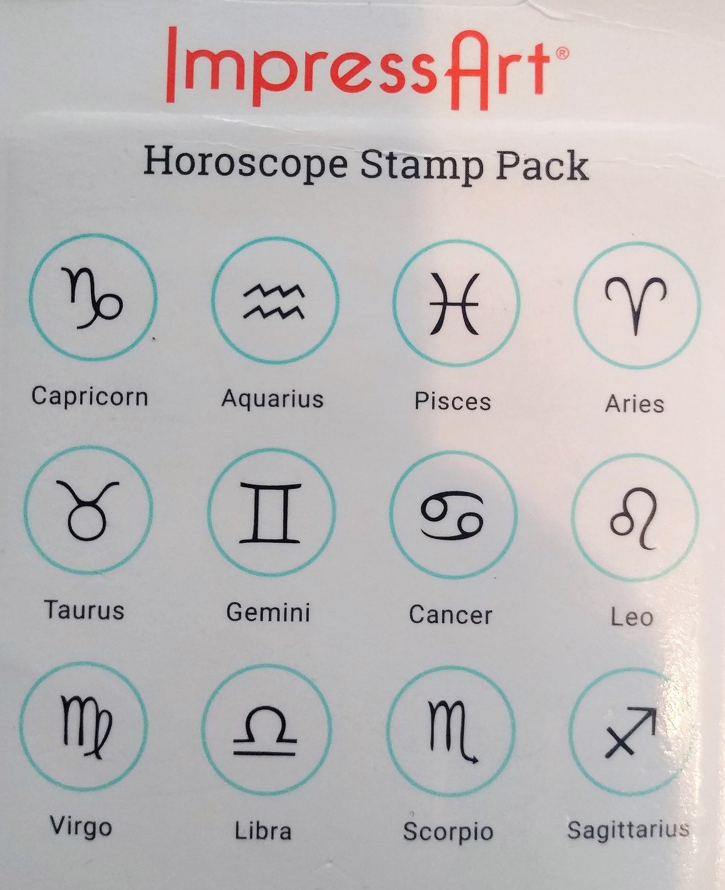 Mon signe astro | Collier breloque estampée en acier inoxydable