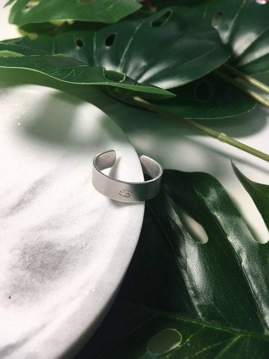 Mon signe astro | Bague estampée en aluminium