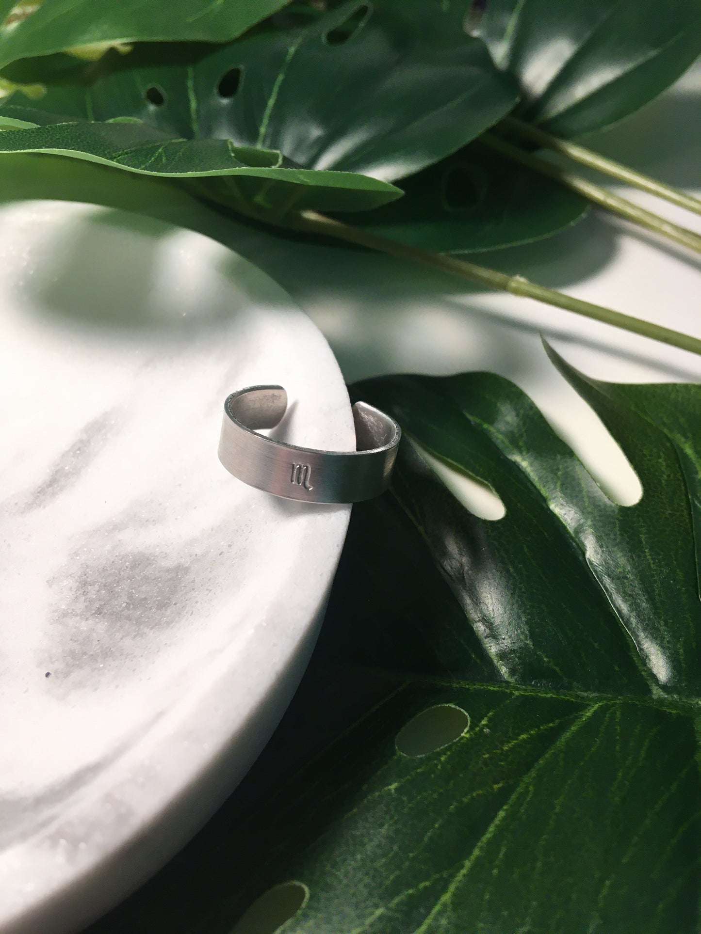Mon signe astro | Bague estampée en aluminium