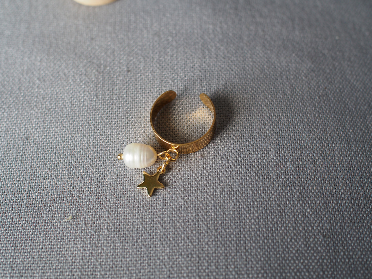 Bague Étoile et Perle