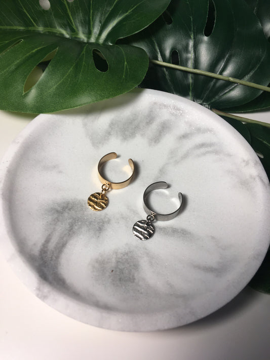 Simplicité | Bague breloque en acier inoxydable