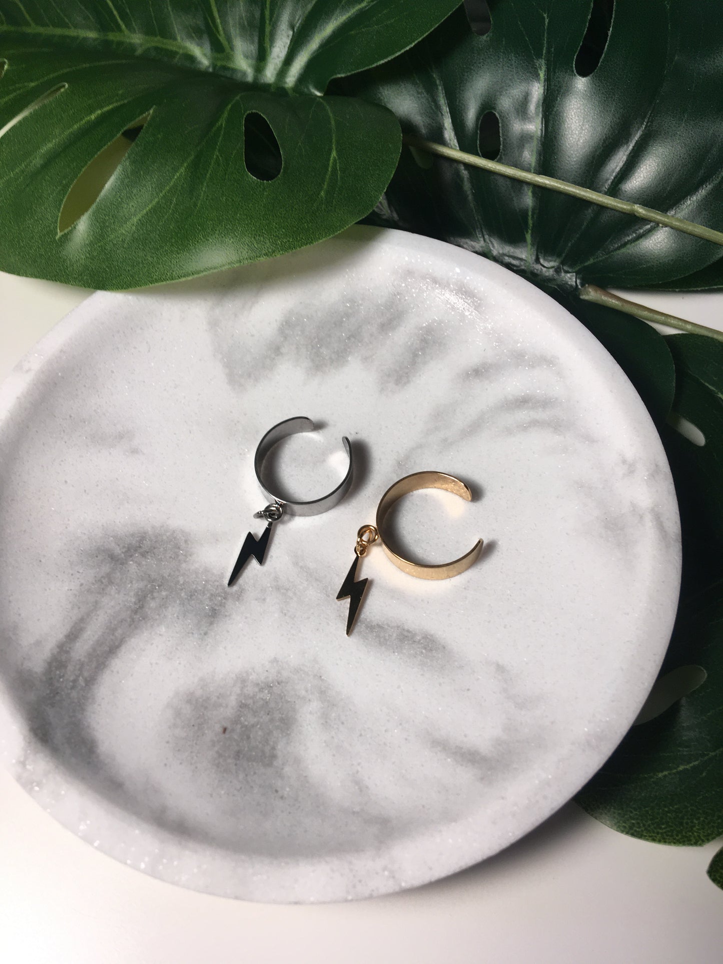 Flash | Bague breloque en acier inoxydable