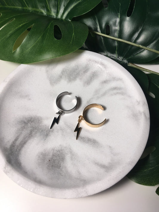 Flash | Bague breloque en acier inoxydable