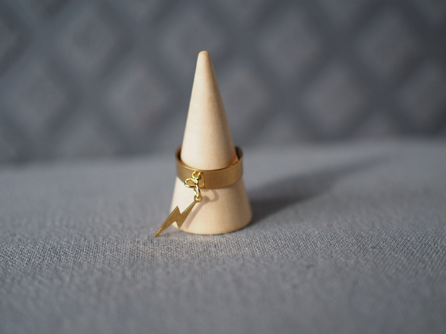 Flash | Bague breloque en acier inoxydable