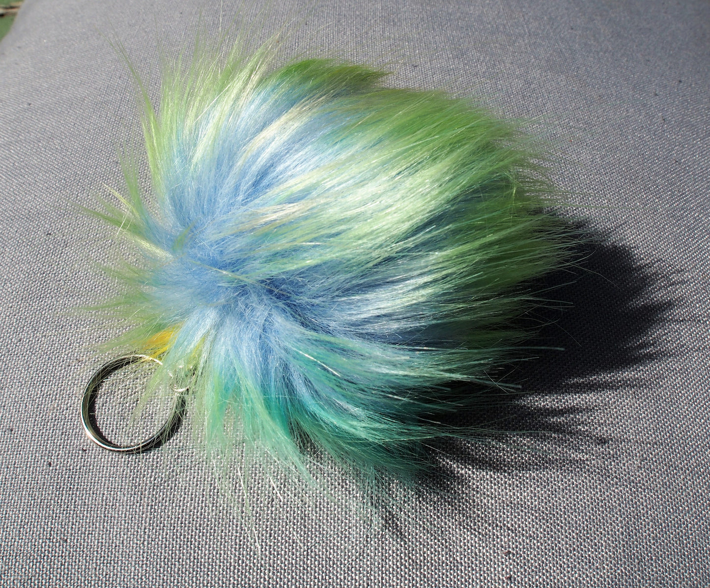 Pompon multicolore | Porte-clé