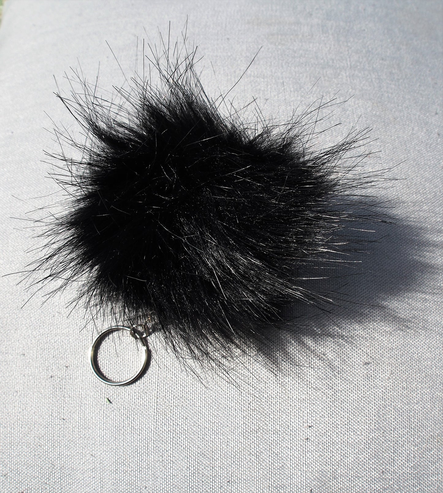 Pompon noir | Porte-clé