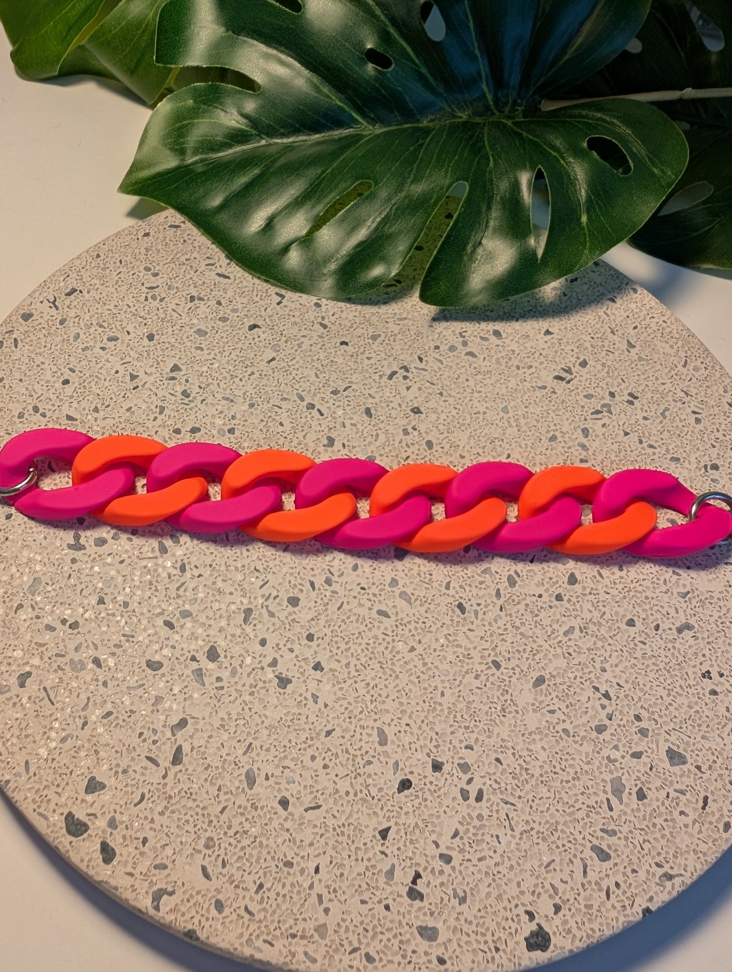 Rose et orange Fluo