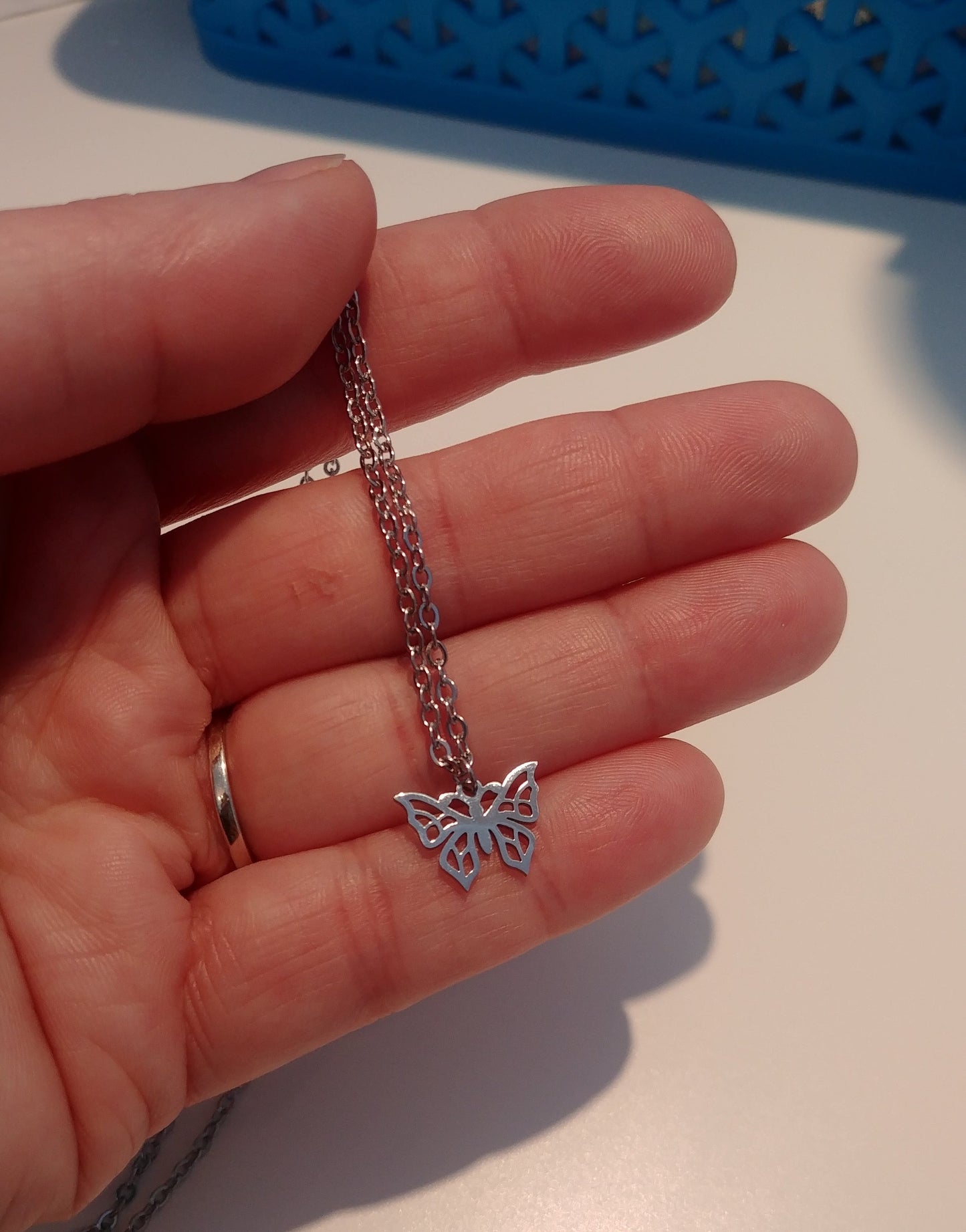 Butterfly | Collier en acier inoxydable