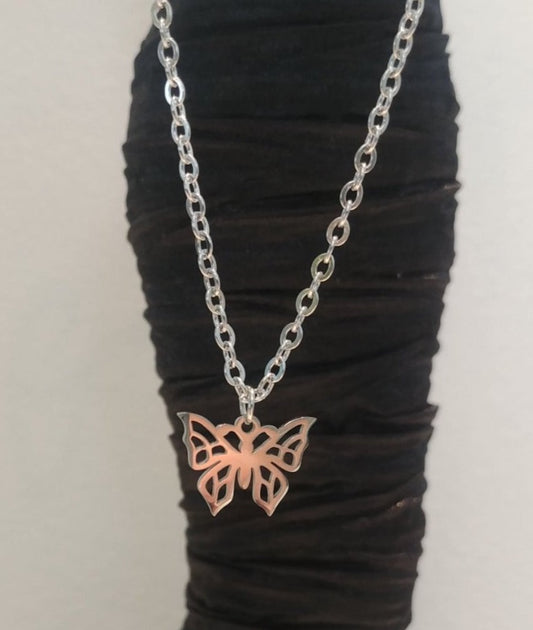 Butterfly | Collier en acier inoxydable