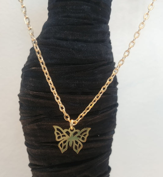 Butterfly | Collier en acier inoxydable