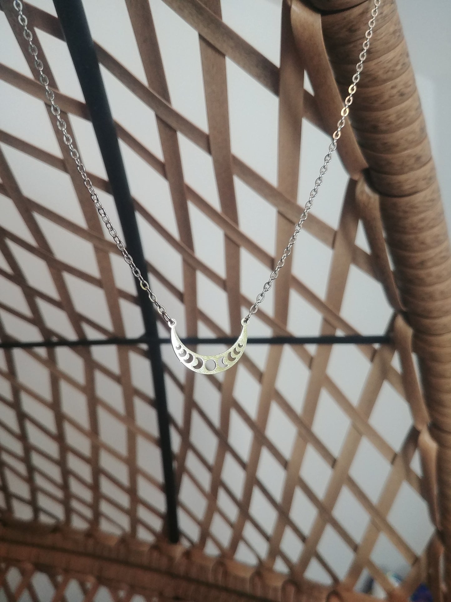Phases lunaires | Collier en acier inoxydable