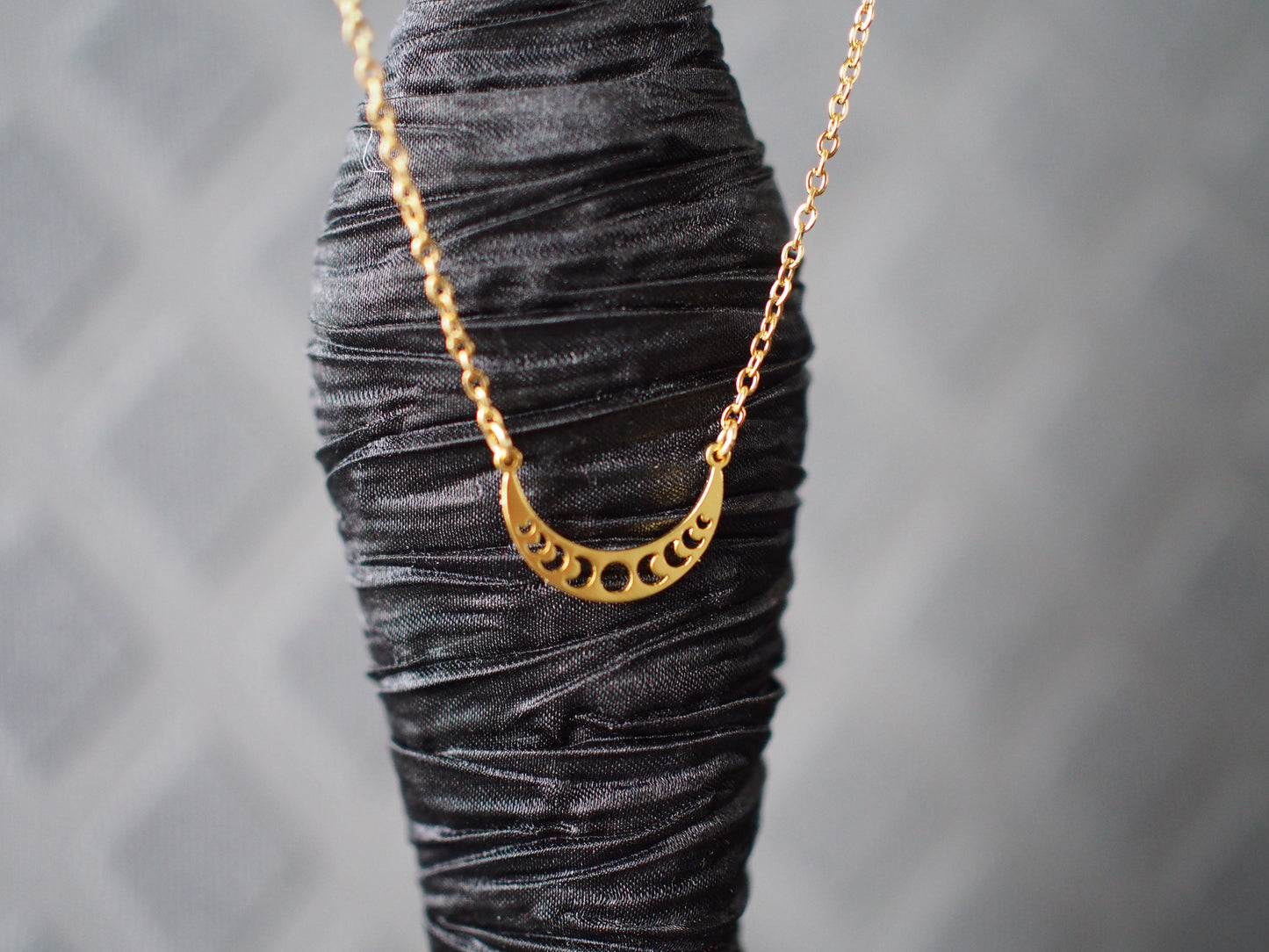 Phases lunaires | Collier en acier inoxydable