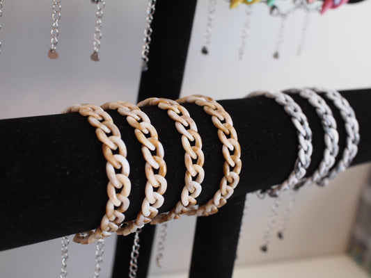 Marbré | Bracelet en acrylique